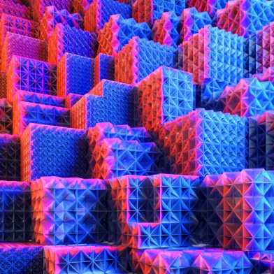 Blue and red steps towards the stiffest isotropic metamaterials