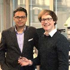 Portrait Prof. Daniel Ahmed and researcher Viktor Joos