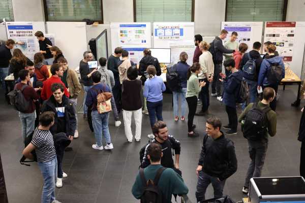 Visitors in the LEE foyer